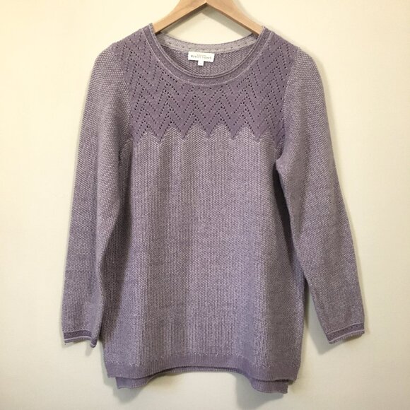 Northern Reflections Lilac Cottagecore Knit Sweater - Picture 1 of 15